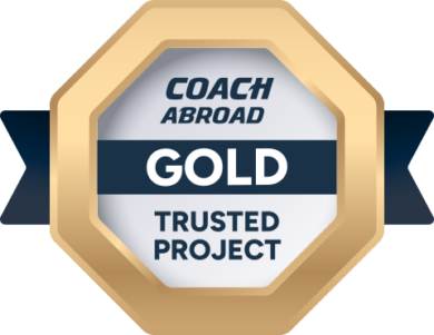 COACH ABROAD trusted project Badge of Trust in Gold